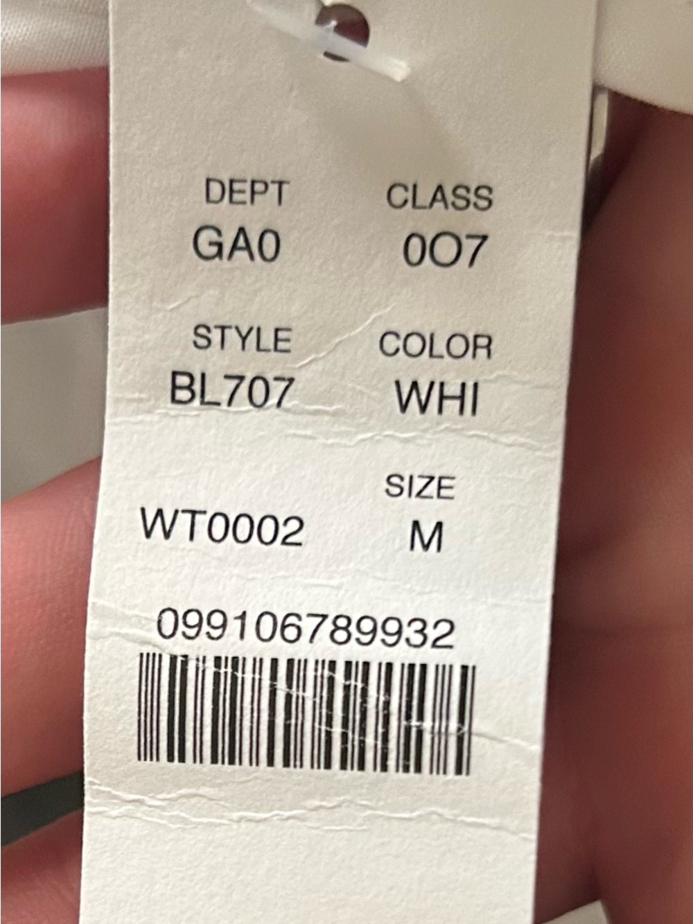 NWT J. Crew White Organic Cotton Poplin Cross Front Halter Blouse M - Picture 9 of 9